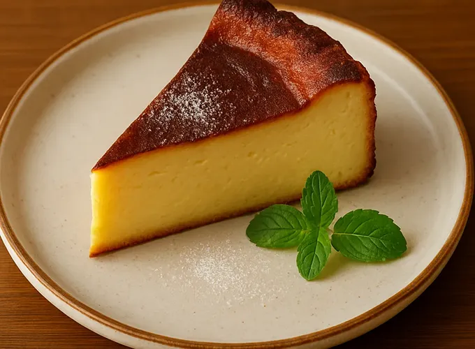 こだわりのバスクチーズケーキ